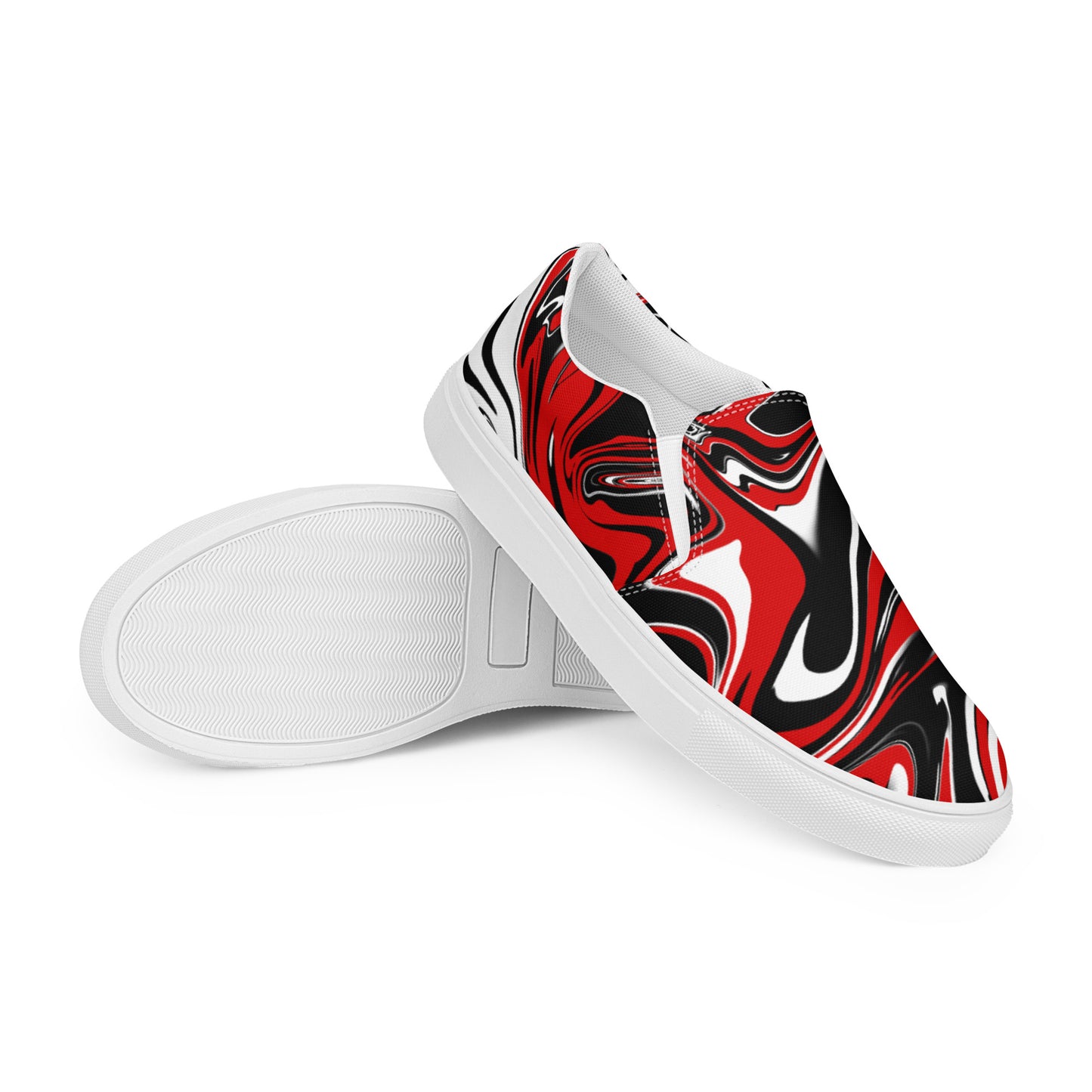 Women’s slip-on canvas shoes Marble Pattern