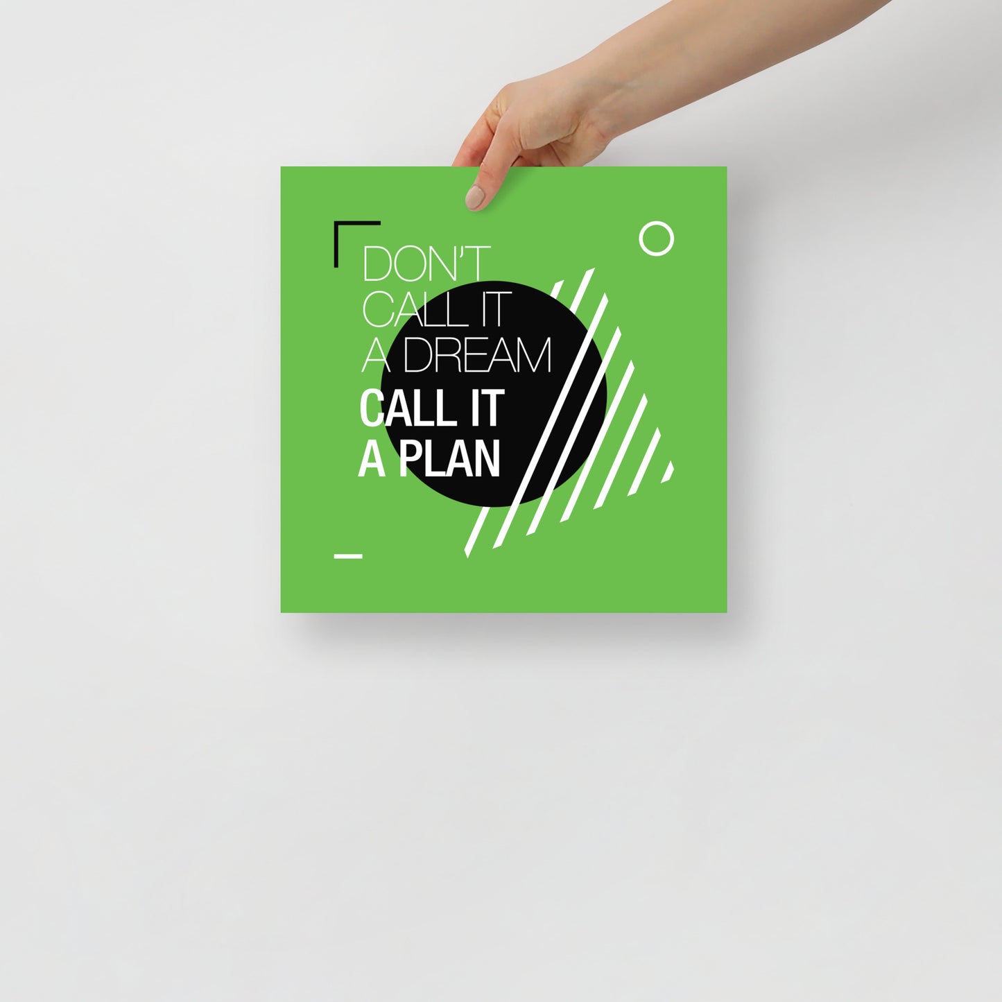 Poster Call It A Plan (Green)